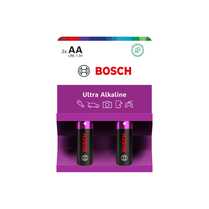BATTERIES AA 2 PCS BOSCH ULTRA ALKALINE LR6UA2B/00