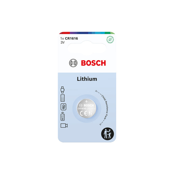 BATTERY CR1616 1 PIECE BOSCH LITHIUM