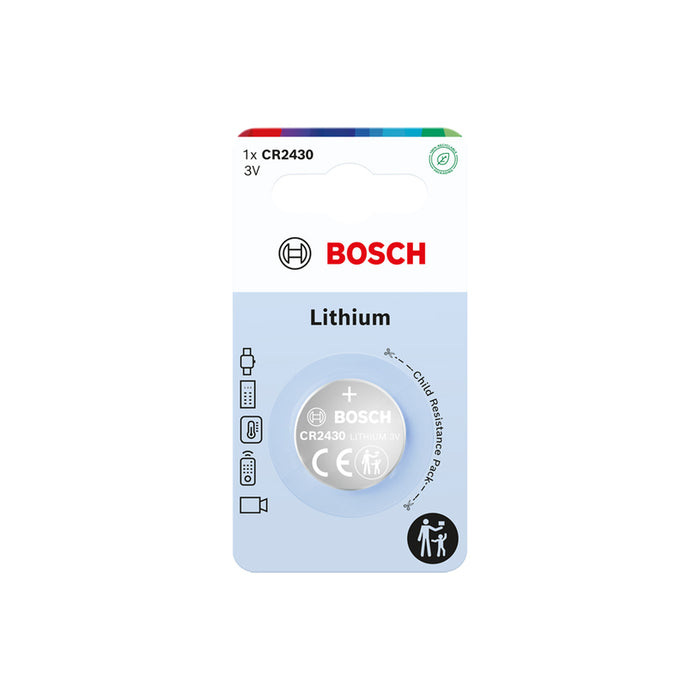 BATTERY CR2430 1 PIECE BOSCH LITHIUM