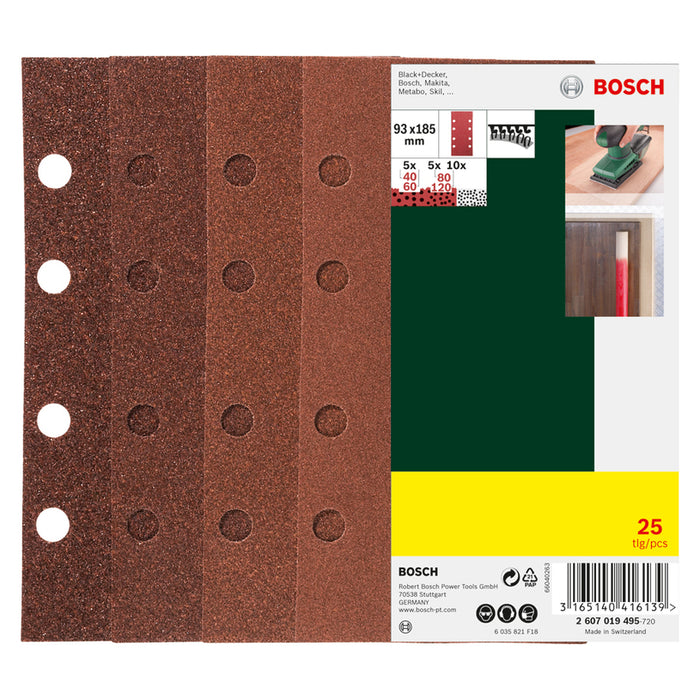 SET OF SANDING PADS 25 PCS. BOSCH