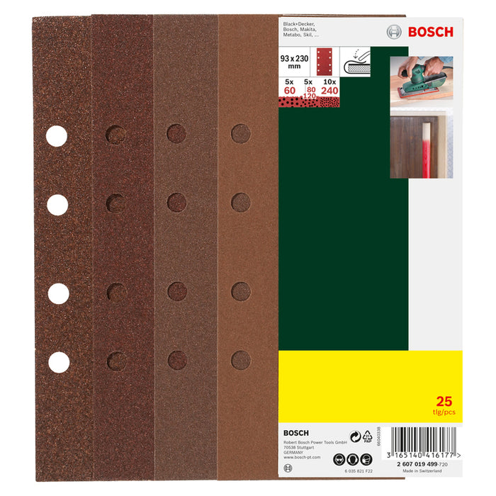 SET OF SANDING PADS 25 PCS. BOSCH
