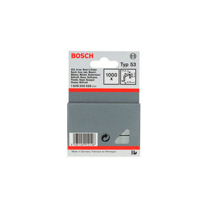 CLAMP SET FOR TAKER TYPE 53 6X11.4 MM BOSCH 1000 PCS
