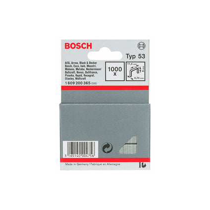 SET OF CLAMPS FOR TAKER 8X11.4 MM BOSCH 1000 PCS