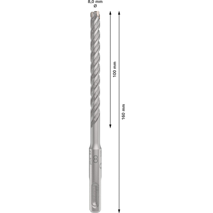 DRILL FOR CONCRETE BOSCH SDS PLUS-5X 8X100X160