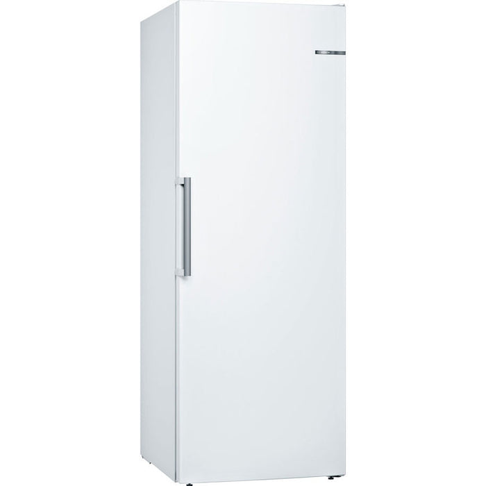 Bosch GSN58AWEV SER6 FS upright freezer, NoFrost, D, 191/70/65cm, 366l, 39dB(C), IC, 5 drawers (1 BigBox), 3 shelfs, handle, white
