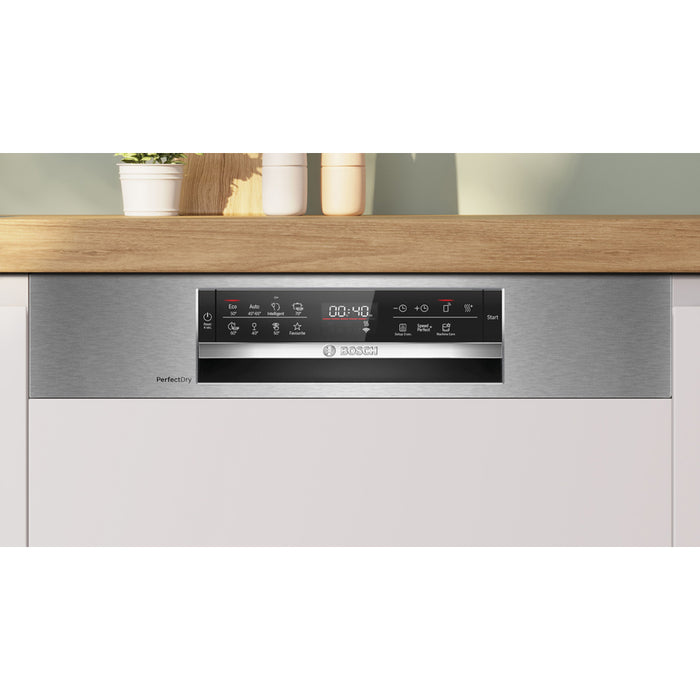 Bosch SMI6ZCS16E, SER6, Intelligent dishwasher integrated, B, Zeolith,  9,0l, 14ps, 8p/5o, 40dB(B), Silence 39dB, 3rd drawer, Extra Clean Zone, display, PerfectDry, HC, interior light