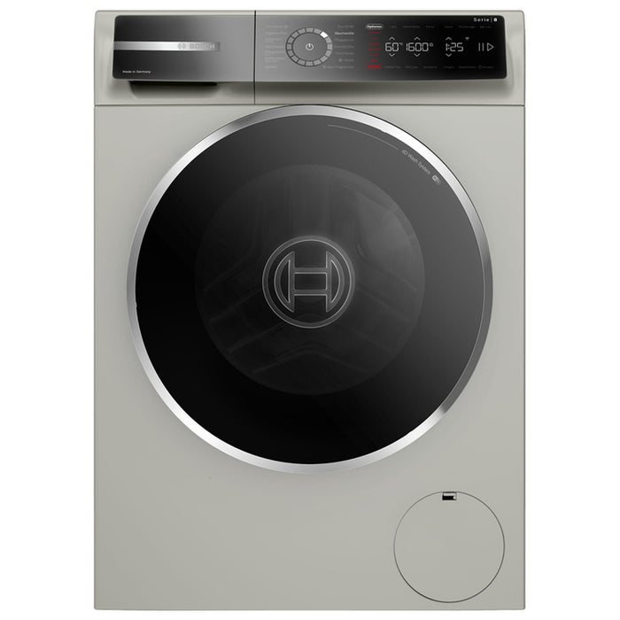 Washing machine BOSCH WGB2560X1, 10 kg, 1600 rpm. Silver stainless steel