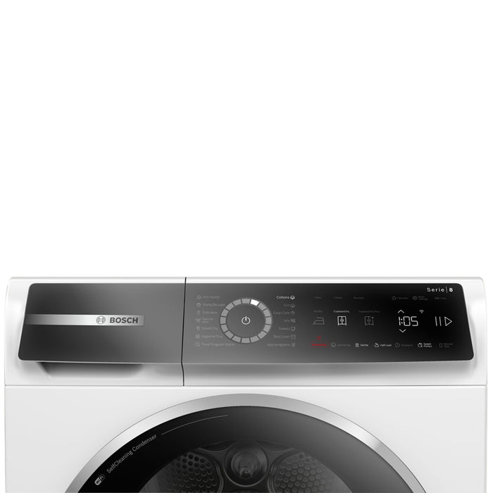 Dryer BOSCH WQB246CNBY, 9 kg, Heat pump, Auto Dry, SelfCleaning Condenser