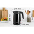 Bosch TWK7L463, Kettle, 2400 W, 1.7 l, Black