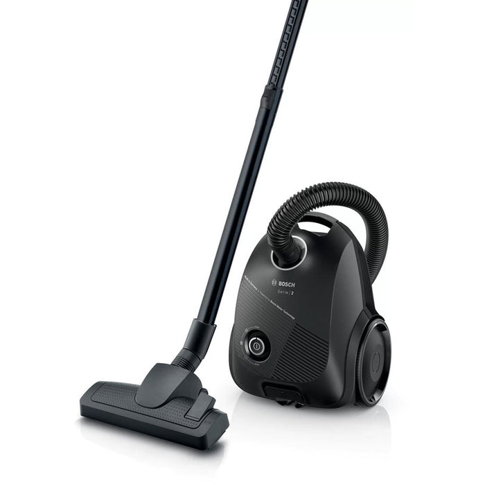 Bosch BGBS2BA2, Vacuum cleaner with bag 3.5 l, Series 2, 600W, 80 dB(A), black