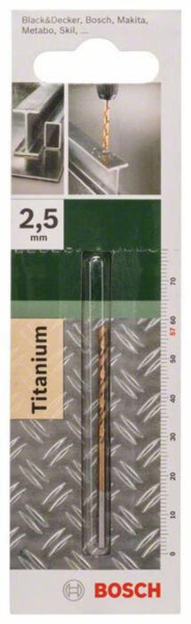 DRILL BOSCH HSS-TIN 2.5/30/57 MM