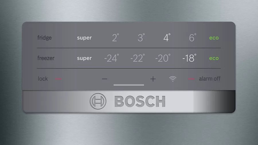 Bosch Serie 4 KGN397IEQ fridge-freezer Freestanding 368 L E Stainless steel