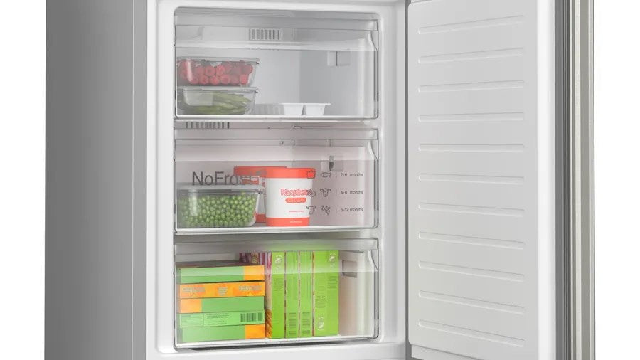 Bosch Serie 4 KGN362IDF fridge-freezer Freestanding 321 L D Stainless steel