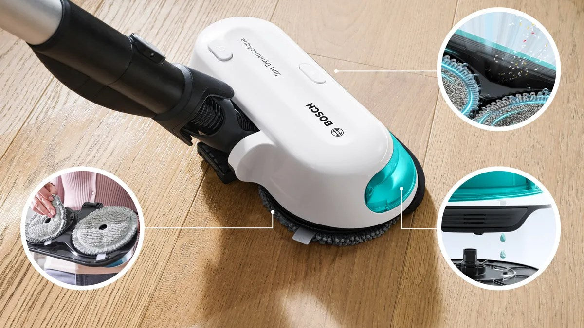 Vacuum cleaner with battery BOSCH Unlimited 7 ProHygienic Aqua BCS71HYG1