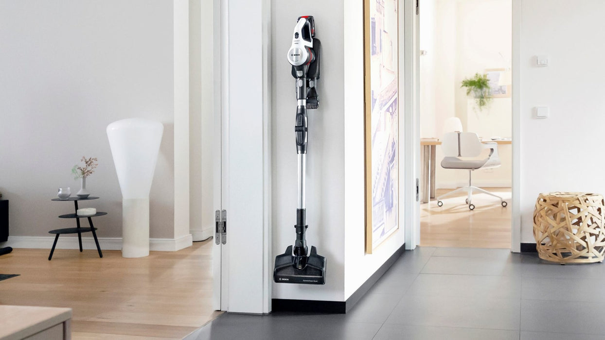 Bosch BSS711W stick vacuum/electric broom Battery Dry Bagless 0.3 L Black, Silver, White