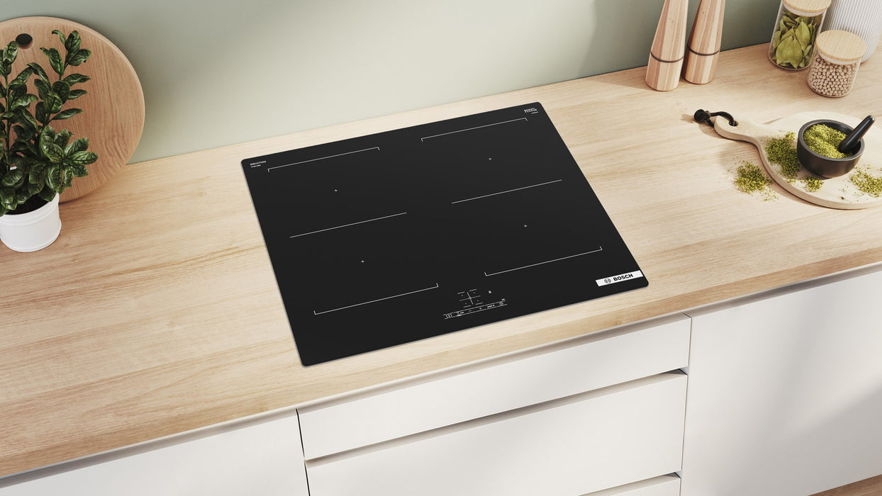 Bosch Serie 4 PVQ611BB6E hob Black Built-in 60 cm Zone induction hob 4 zone(s)