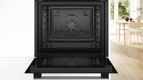 Bosch Serie 4 HBA514BS3 oven 71 L 3400 W Black, Stainless steel