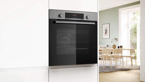 Bosch Serie 4 HBA514BS3 oven 71 L 3400 W Black, Stainless steel