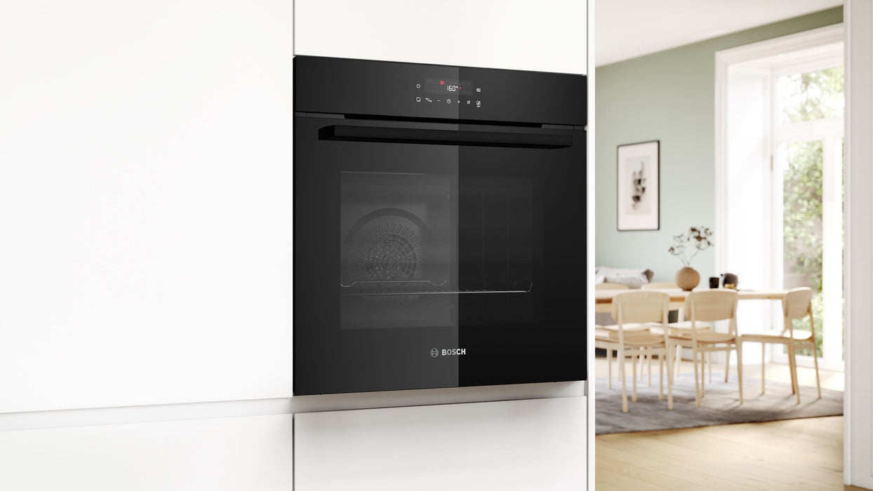 BOSCH Serie 2 HBA571BB4 oven 71 L 3600 W Black + BOSCH HEZ538000 guide rail