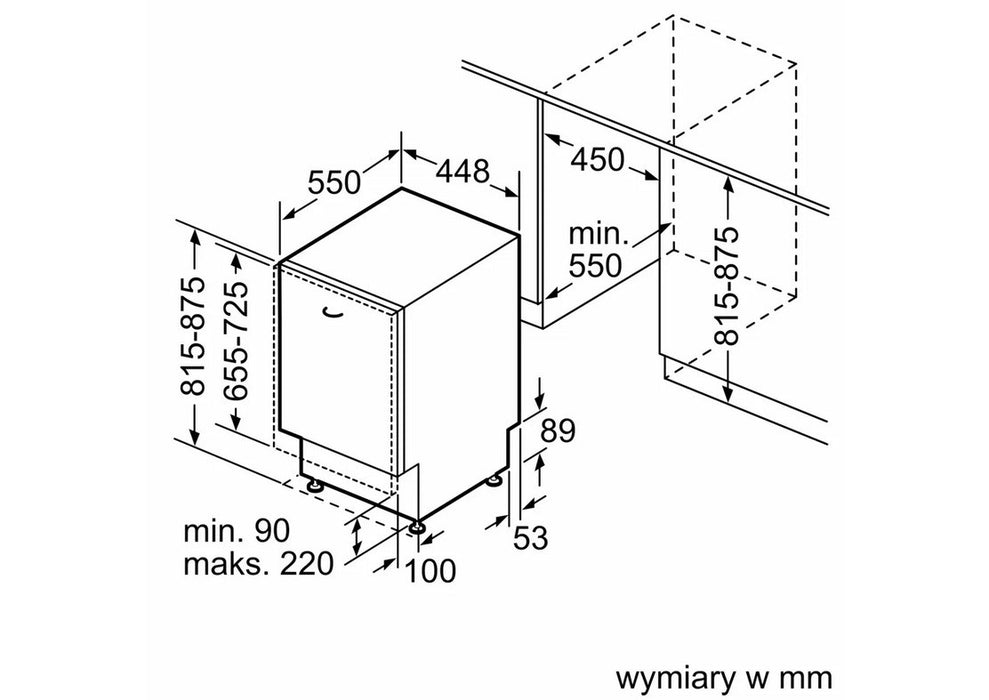BOSCH SPV4EKX17E built-in dishwasher