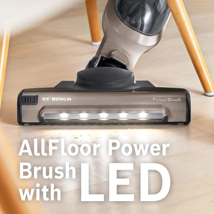 Bosch BBH3ALL23, Cordless Handstick Vacuum cleaner 2 in 1 Flexxo Gen2 23Vmax, Serie 4, built-in accessories, Brown