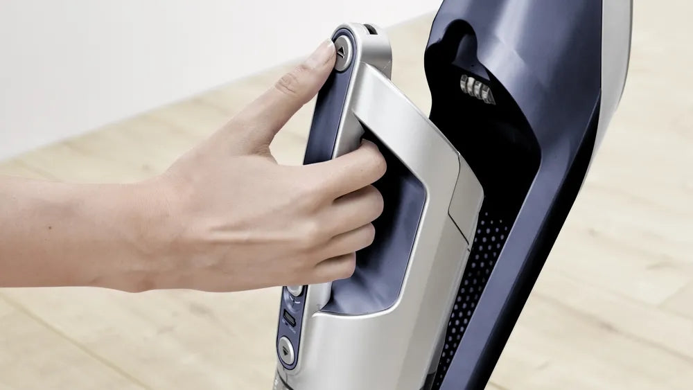 Bosch BBH3K2800, Cordless Handstick Vacuum cleaner 2 in 1 Flexxo Gen2, Serie 4, 28V, 82 dB(A), AllFloor Power Brush with LEDs, built-in accessories, Blue