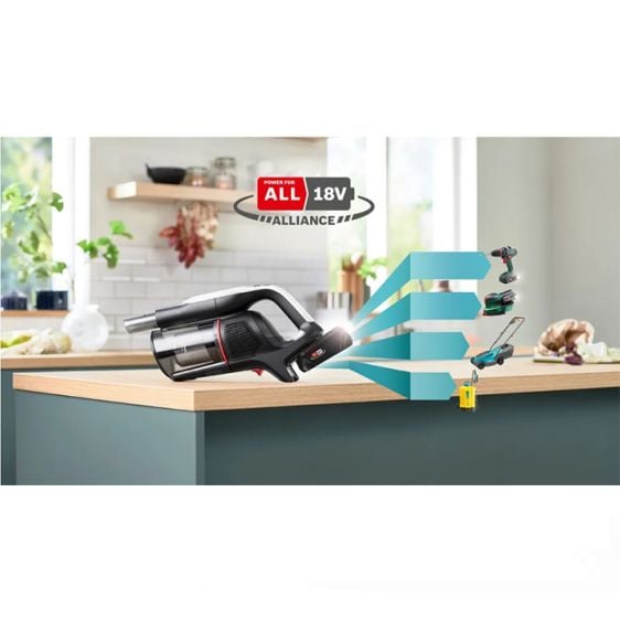 Vacuum cleaner with battery BOSCH BCS931WBA Unlimited 9 White