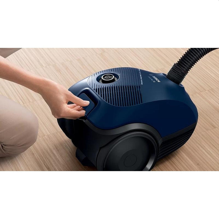 Bosch BGBS2BU1T, Vacuum cleaner with bag 3.5 l, Series 2, 850W, 80 dB(A), blue