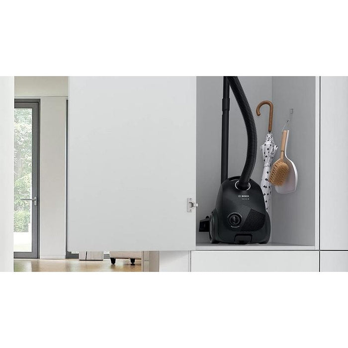 Bosch BGBS2LB1, Vacuum cleaner with bag 3.5 l, Series 2, 600W, 80 dB(A), black