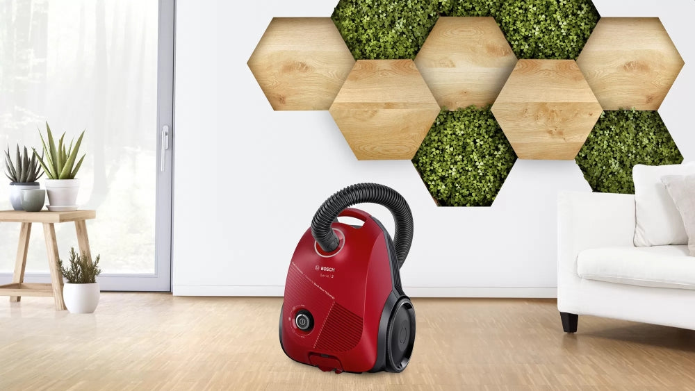 Bosch BGBS2RD1, Vacuum cleaner with bag Red, Series 2