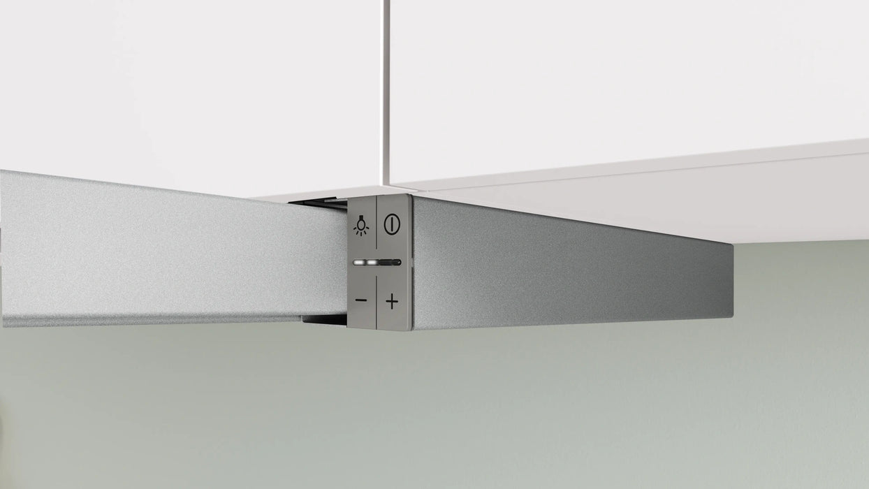 Bosch DFS097A51, Telescopic Aspirator, Semi-built-in, 90 cm, Energy class A, 397 m3/h, 53 dB, LED display, Silver metallic