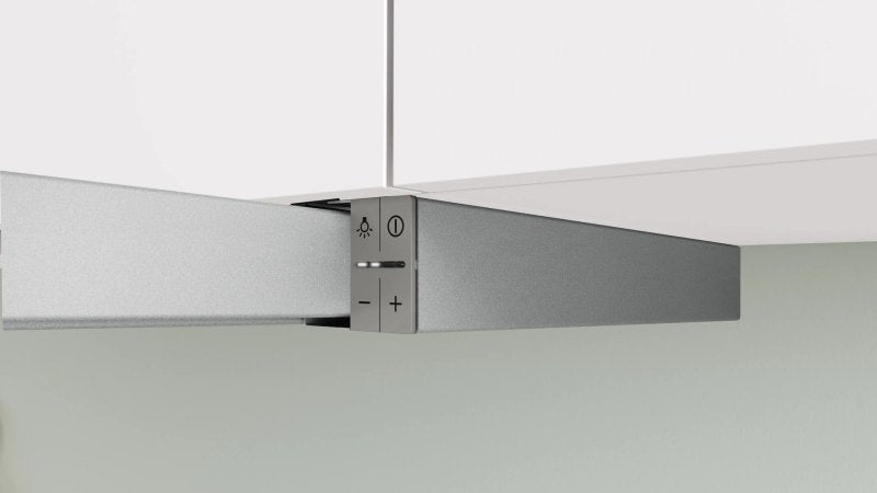 Bosch DFS097A51, Telescopic Aspirator, Semi-built-in, 90 cm, Energy class A, 397 m3/h, 53 dB, LED display, Silver metallic