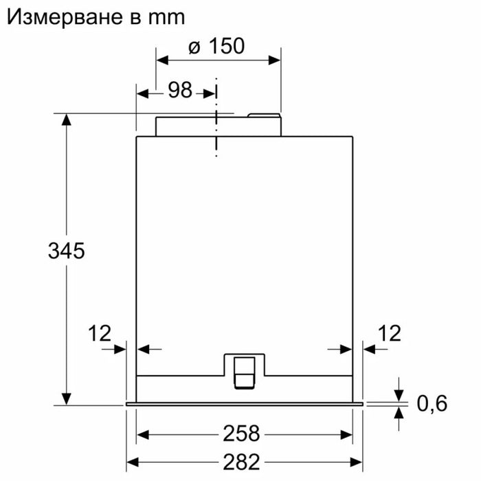 Built-in hood BOSCH DLN56AC60