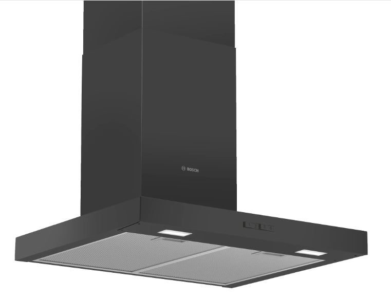 Bosch DWB66BC60, SER2, Chimney hood 60cm B, max 621 m3/h, 69 dB, Box design,black
