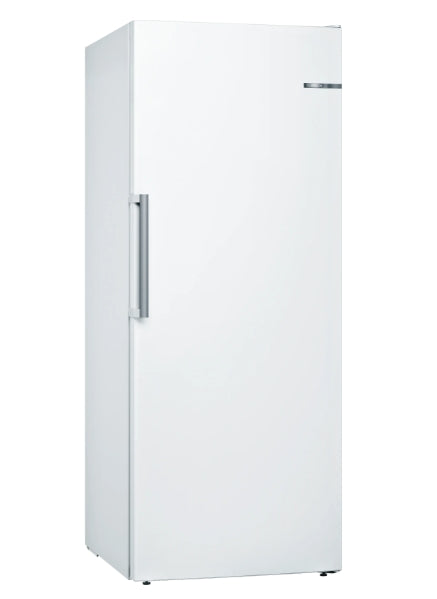 Bosch GSN54AWDV SER6 FS upright freezer, NoFrost, D, 176/70/65cm, 328l, 38dB(C), IC, 5 drawers (1 BigBox), 2 shelfs, IceTwister, handle, white