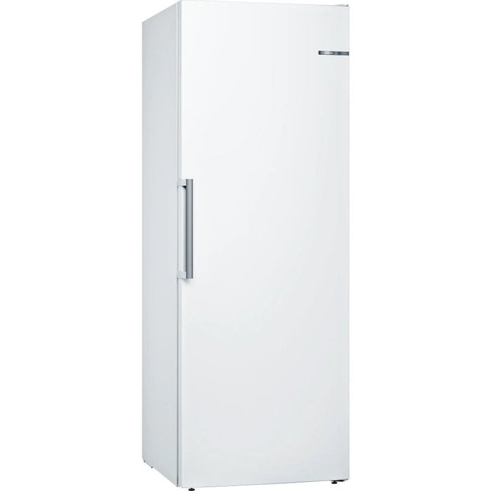 Bosch GSN58AWEV SER6 FS upright freezer, NoFrost, D, 191/70/65cm, 366l, 39dB(C), IC, 5 drawers (1 BigBox), 3 shelfs, handle, white