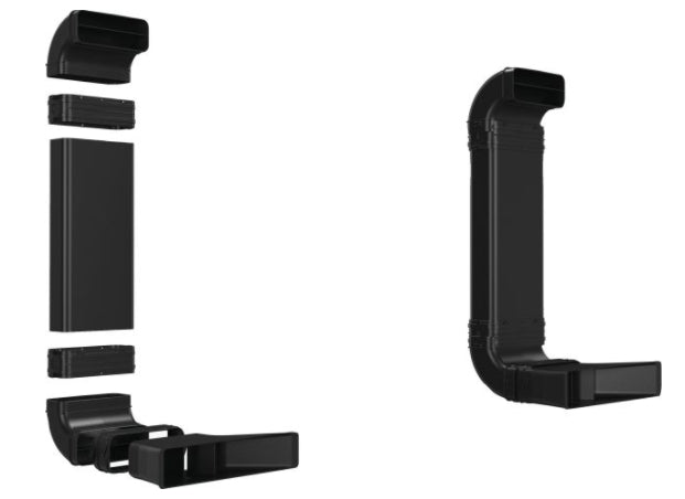 Bosch HEZ9VDKR0, Recirculation accessory kit, partly ducted, for worktop depths of 70 cm (or larger)