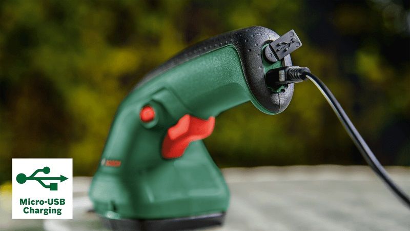 BATTERY GRASS AND SHRUB SHEARS BOSCH EASYSHEAR 3.6 V, 1.50 Ah, WORKING WIDTH WITH SHRUB BLADE 120 mm, WORKING WIDTH WITH GRASS BLADE 80 mm