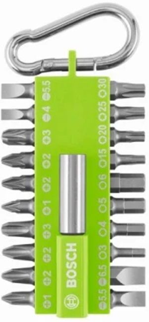 BIT SET 21 PIECES WITH BOSCH CARABINER