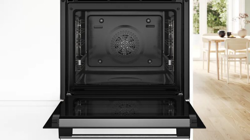 Bosch HQA574ES3 SER4, Oven A+ addSteam water bowl, Pyro+Hydro, 8 HM, AutoPilot 10, 1 lvl rail, inox