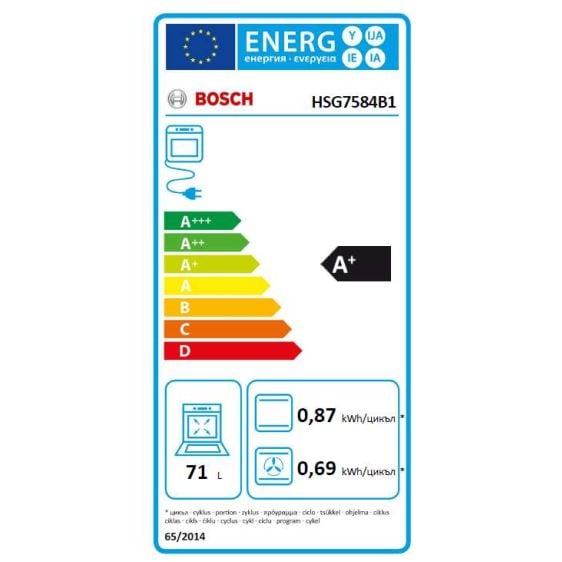 Built-in oven BOSCH HSG7584B1