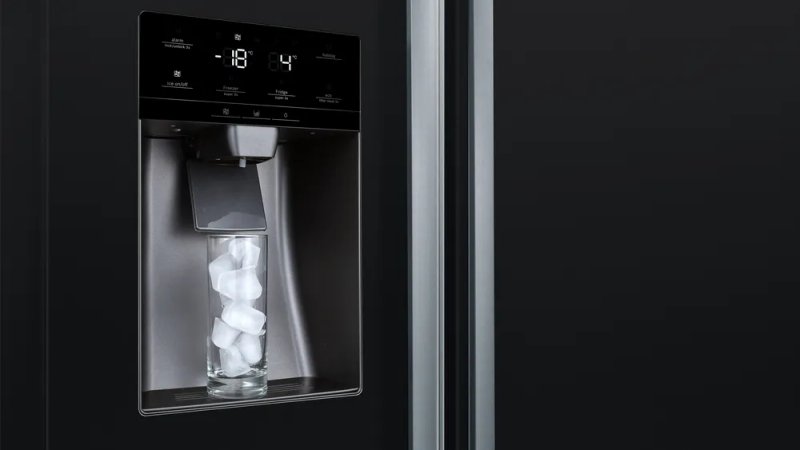 BOSCH side-by-side fridge freezer KAD93ABEP, 562 l, NoFrost, 178.7 x 90.8 cm black