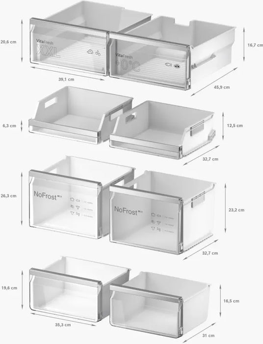 Fridge-freezer BOSCH KFI96AXEA, 574 l, NoFrost, 183 x 90.5 cm