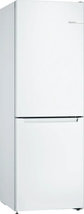 Bosch KGN33NWEB, SER2, FS fridge-freezer NoFrost, E, 176/60/66cm, 282l(193+89), 42dB(D), MultiBox, white, HolidayMode