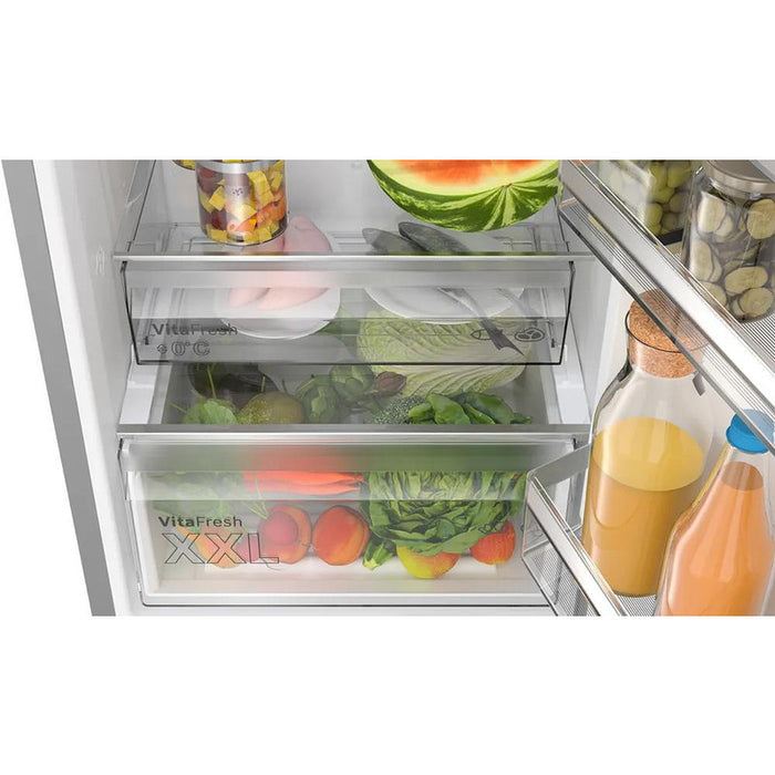 Refrigerator with freezer BOSCH KGN397LDF, 363 l, NoFrost, 203 cm