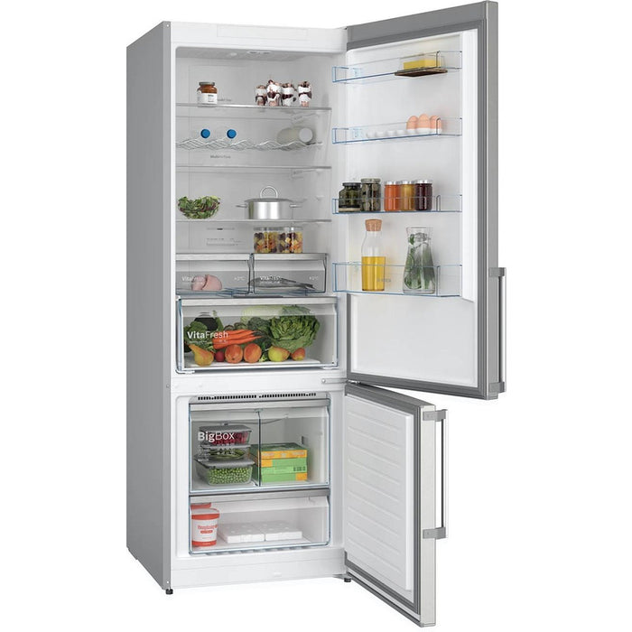 Bosch KGN56XIDR SER4; Free-standing fridge-freezer NoFrost, D, 193/70/80cm, 508l(400+108), 39dB, VitaFresh, PerfectFit, Stainless steel