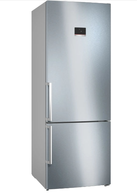Bosch KGN56XLEB SER4; Free-standing fridge-freezer NoFrost, E, 193/70/80cm, 508l(400+108), 40dB, VitaFresh, PerfectFit, Stainless steel