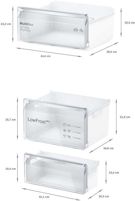 Built-in refrigerator BOSCH KIV87NSE0, 270 l, 177.2 cm