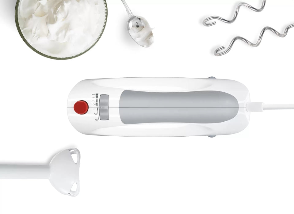 Bosch MFQ3540, Hand mixer, 450 W, 5 speeds plus turbo function, White-gray