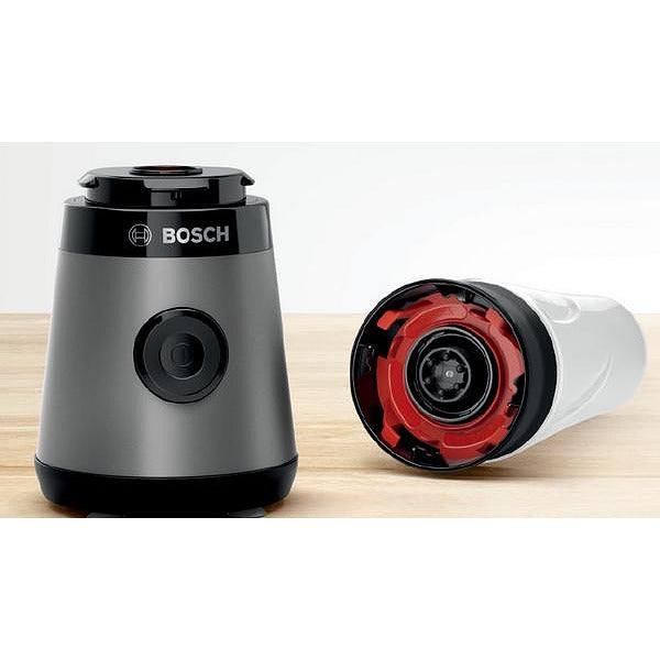 Bosch MMB2111S, Blender VitaPower Series 2, 0,6 L, 450 W, ToGo bottle from Tritan, Grey